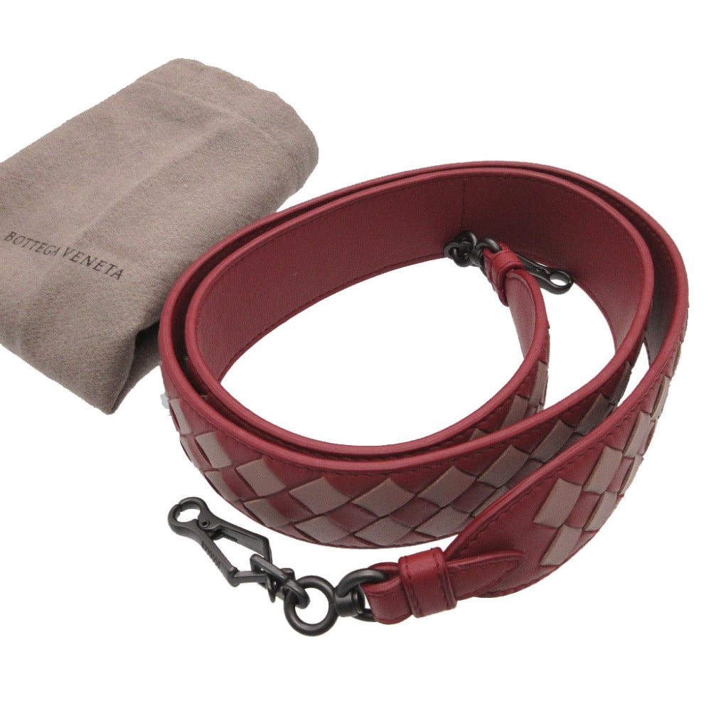BOTTEGAVENETA Shoulder strap 563992 leather Red Women(Unisex) Used Authentic