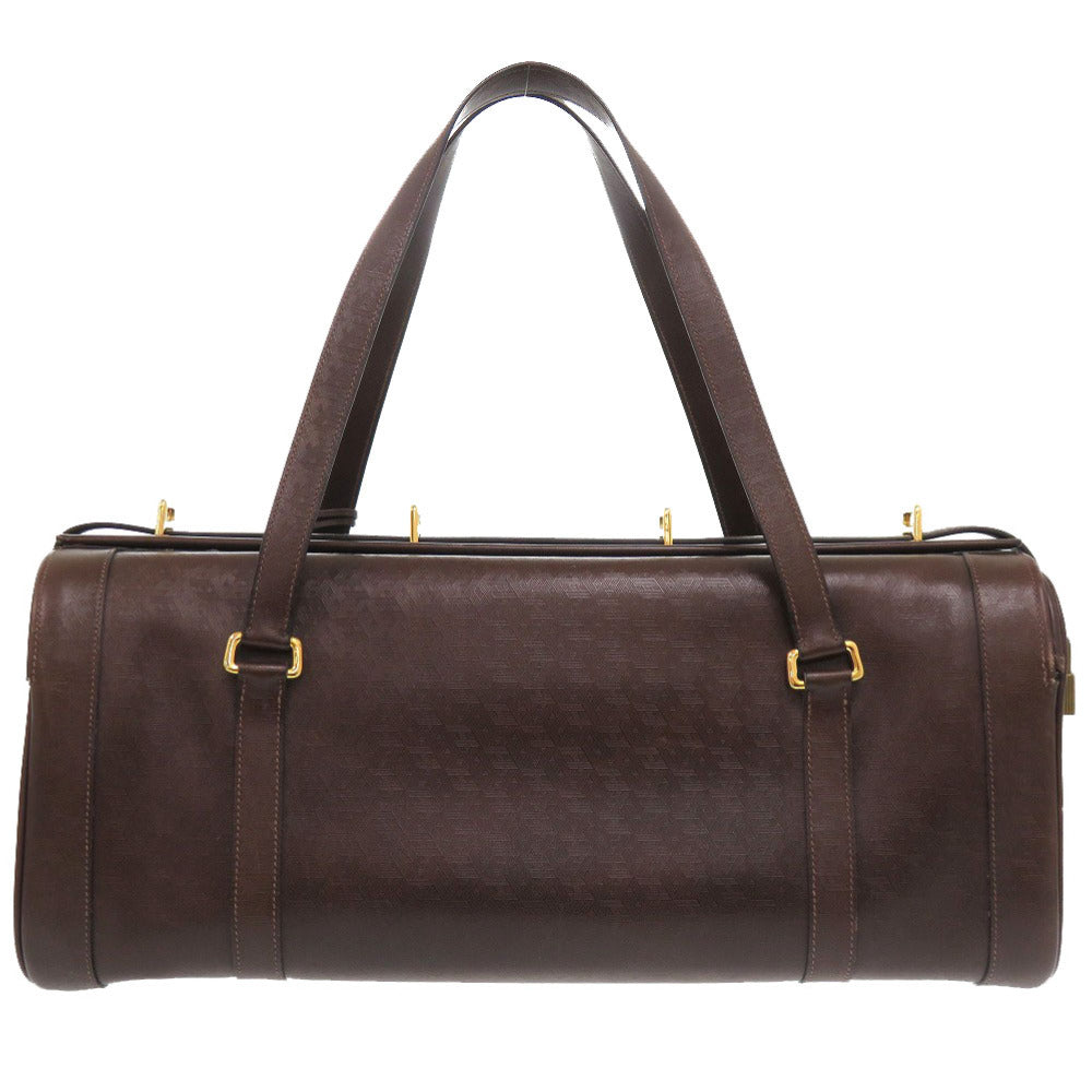 HERMES Boston Duffel bag leather Brown vintage mens Used Authentic