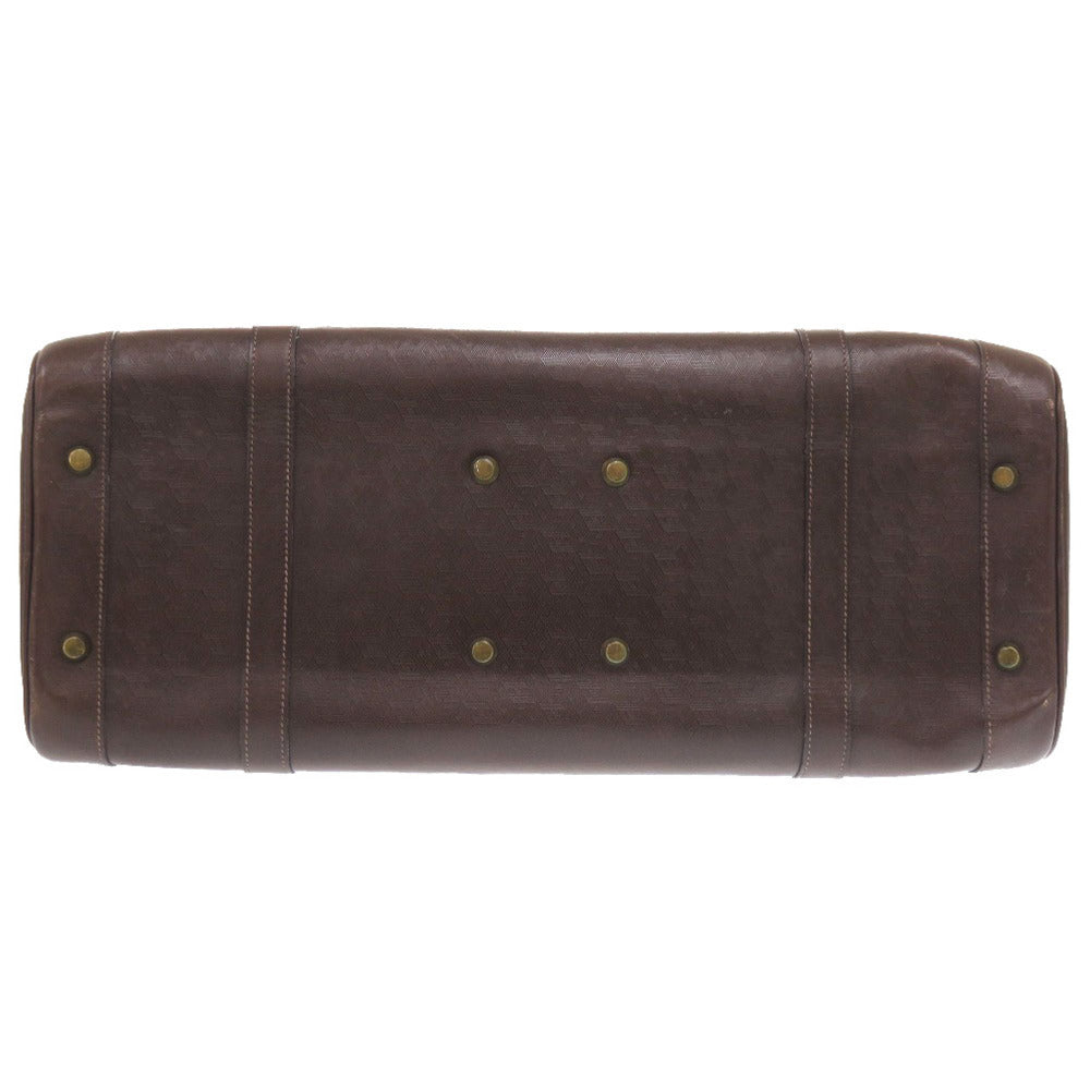 HERMES Boston Duffel bag leather Brown vintage mens Used Authentic