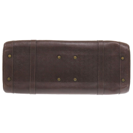 HERMES Boston Duffel bag leather Brown vintage mens Used Authentic