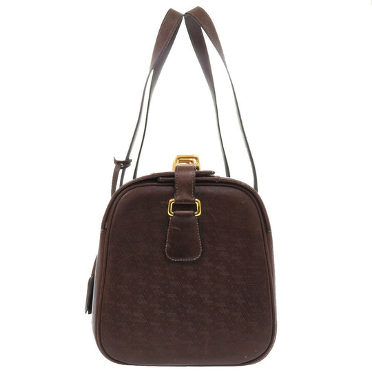 HERMES Boston Duffel bag leather Brown vintage mens Used Authentic