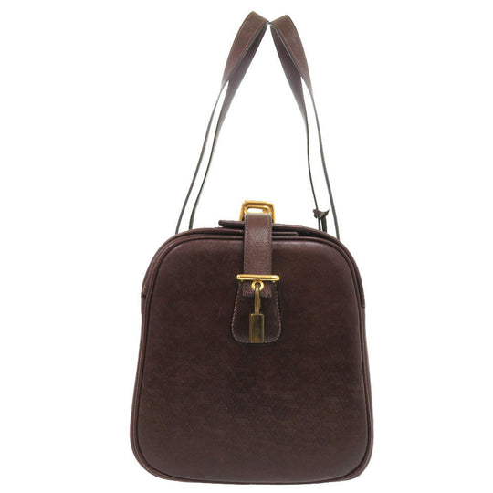 HERMES Boston Duffel bag leather Brown vintage mens Used Authentic