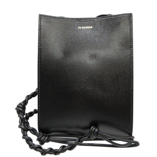 JIL SANDER Shoulder Bag J07WG0001 leather black Tangle small Women(Unisex) Used Authentic