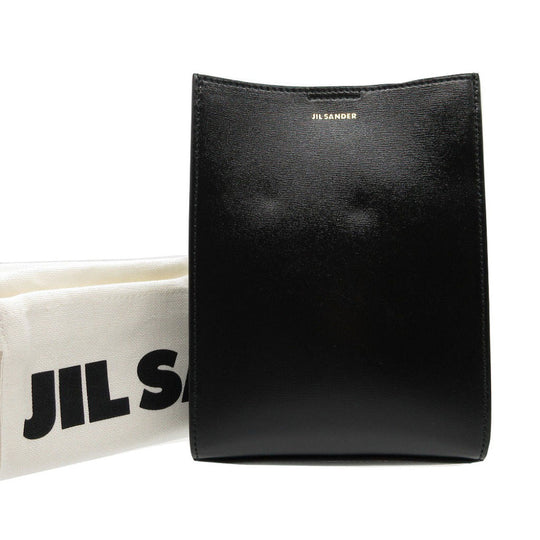 JIL SANDER Shoulder Bag J07WG0001 leather black Tangle small Women(Unisex) Used Authentic