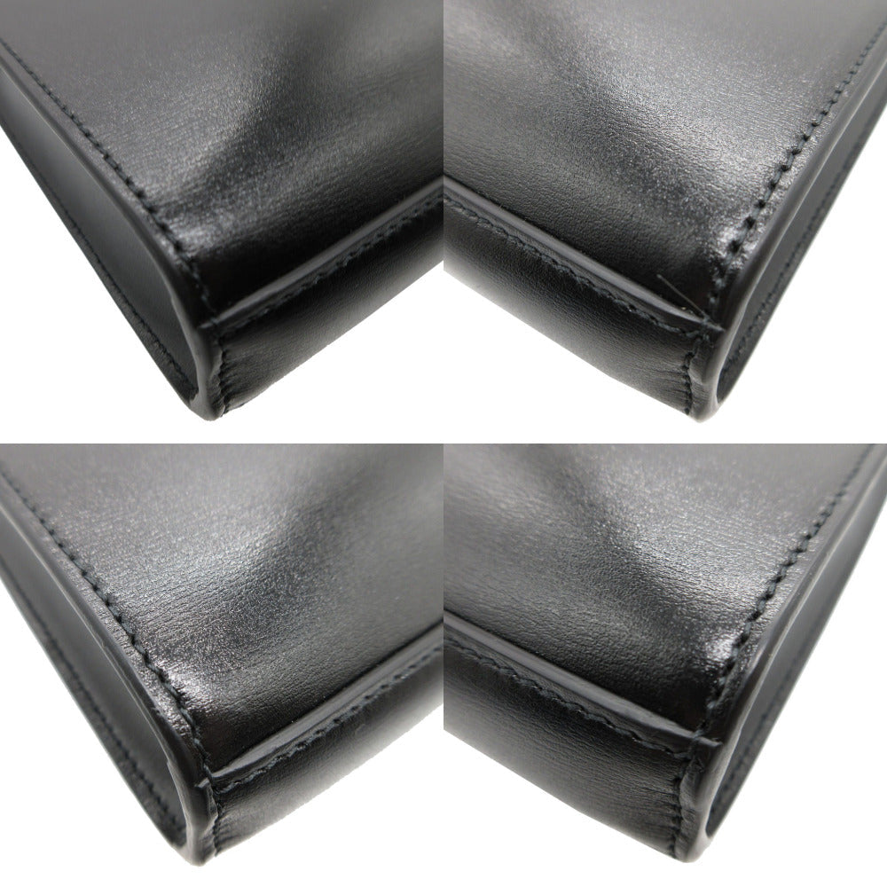 JIL SANDER Shoulder Bag J07WG0001 leather black Tangle small Women(Unisex) Used Authentic