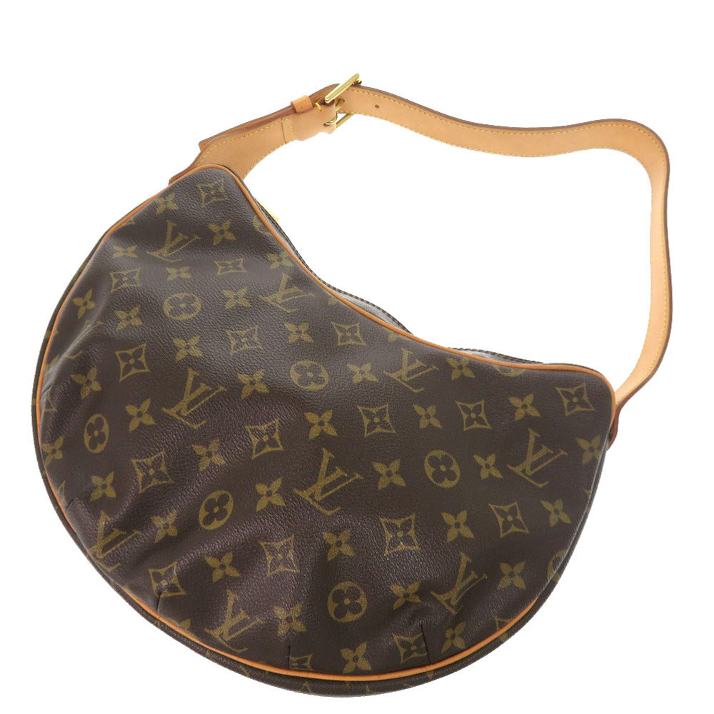 LOUIS VUITTON Shoulder Bag M51512 Monogram canvas Brown Monogram CroissantMM Women Used Authentic