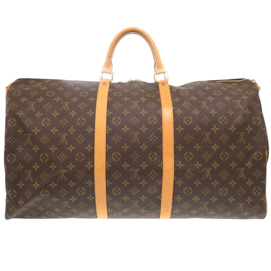 LOUIS VUITTON Boston Duffel bag M41412 Monogram canvas Brown Monogram Keepall bandouliere60 mens Used Authentic