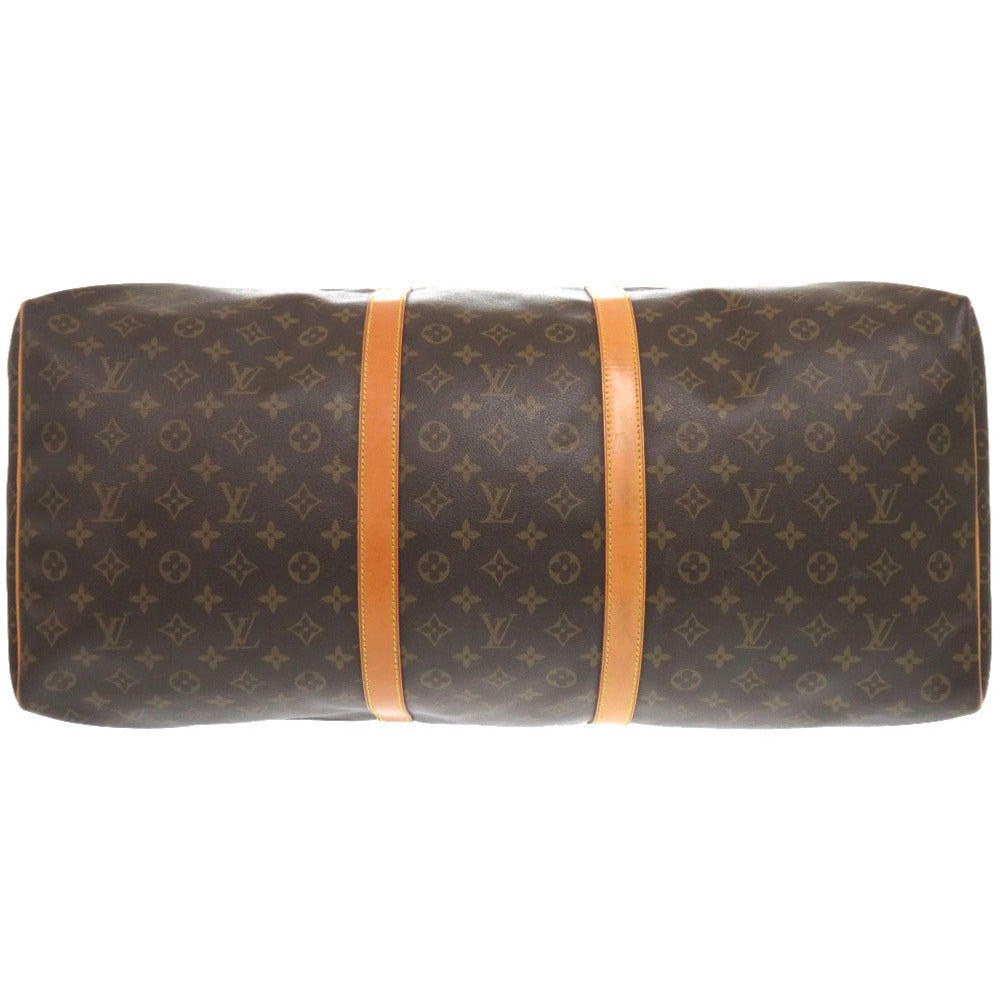 LOUIS VUITTON Boston Duffel bag M41422 Monogram canvas Brown Monogram Keepall 60 mens Used Authentic