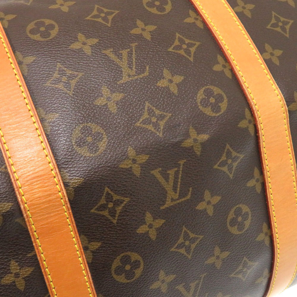 LOUIS VUITTON Boston Duffel bag M41422 Monogram canvas Brown Monogram Keepall 60 mens Used Authentic