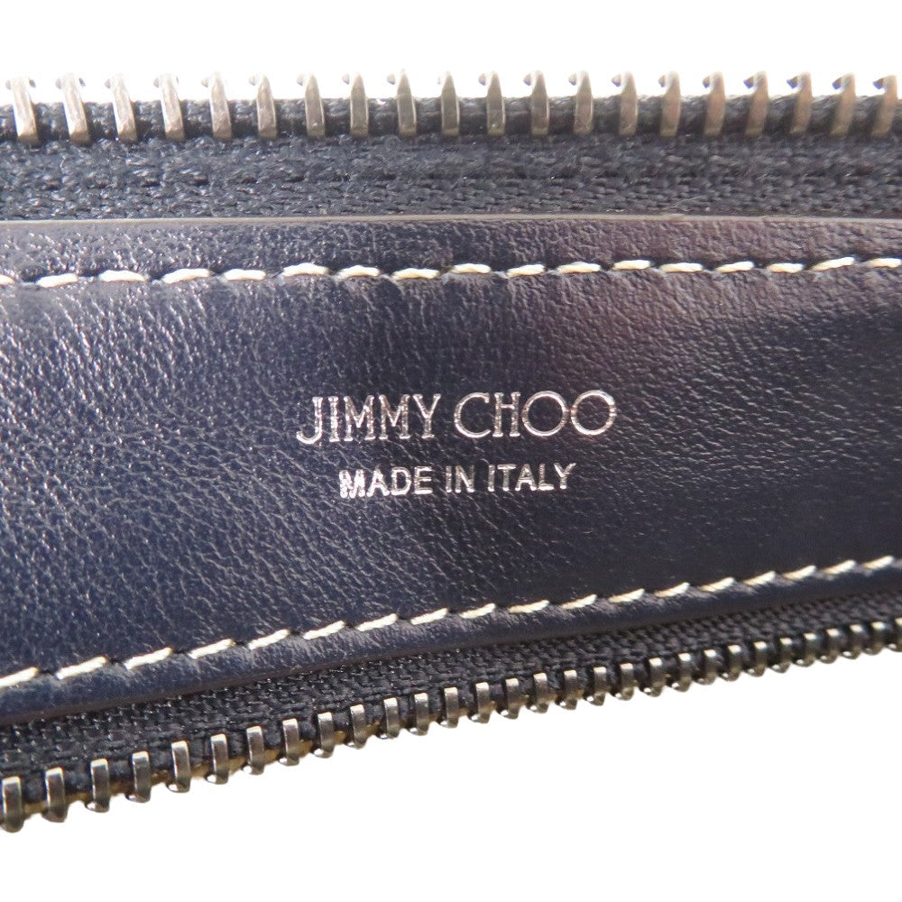 JIMMY CHOO Shoulder Bag canvas blue JIMMY CHOO Kimmy JC Monogram Shoulder Bag Denim Women Used Authentic