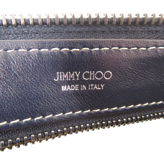 JIMMY CHOO Shoulder Bag canvas blue JIMMY CHOO Kimmy JC Monogram Shoulder Bag Denim Women Used Authentic