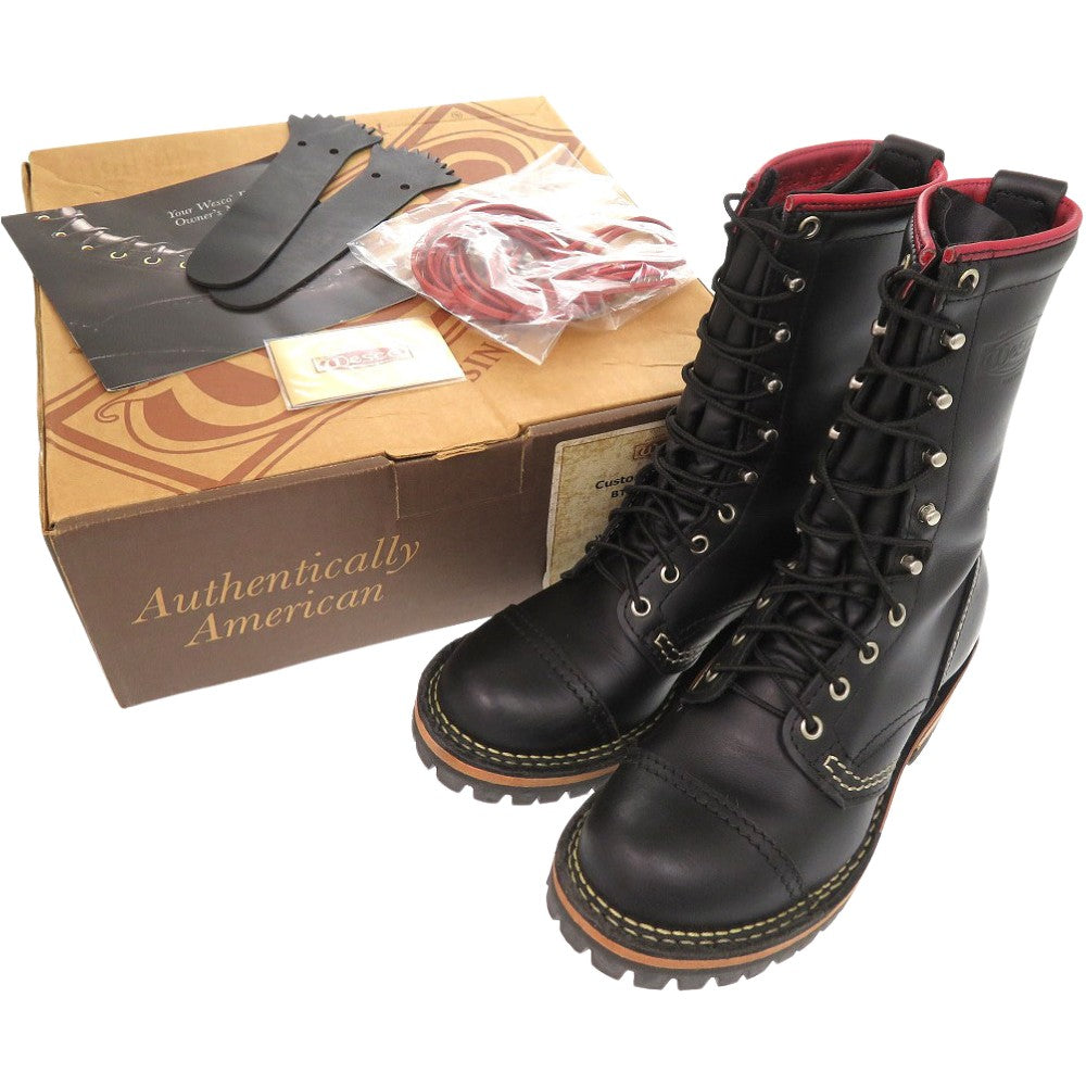 WESCO boots leather black WESCO Custom Jobmaster 9.1" Boots Women 5 1/2C Used Authentic
