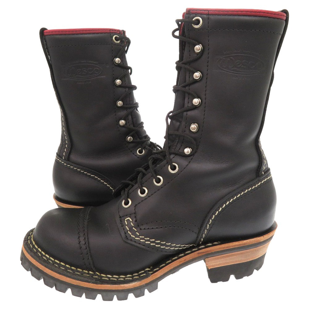 WESCO boots leather black WESCO Custom Jobmaster 9.1" Boots Women 5 1/2C Used Authentic