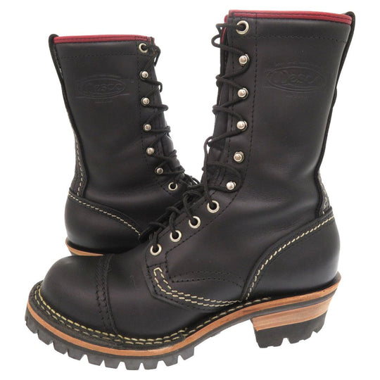 WESCO boots leather black WESCO Custom Jobmaster 9.1" Boots Women 5 1/2C Used Authentic
