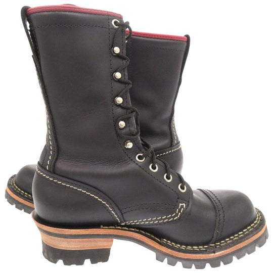 WESCO boots leather black WESCO Custom Jobmaster 9.1" Boots Women 5 1/2C Used Authentic