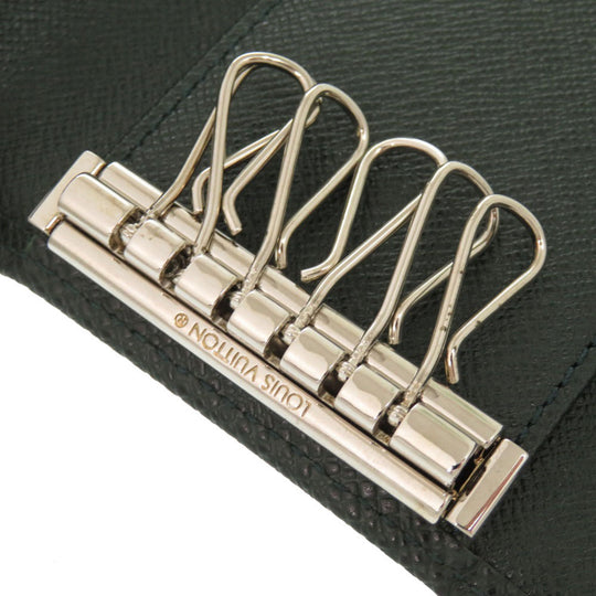 LOUIS VUITTON Key case Key holder  M30534 Taiga Leather Deep green Taiga Multicles6 mens Used Authentic