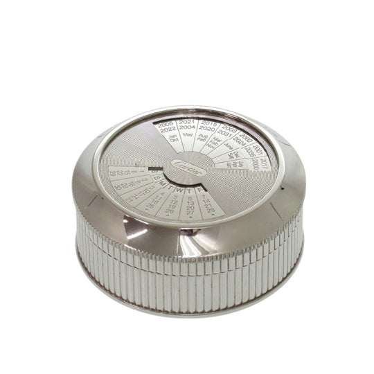CARTIER Other accessories Stainless Steel Silver Perpetual calendar Limited to 2000 pieces Perpetual calendar Accessory case unisex(Unisex) Used Authentic