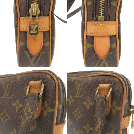 LOUIS VUITTON Shoulder Bag M51828 Monogram canvas Brown Monogram Marley Bandouliere Women Used Authentic