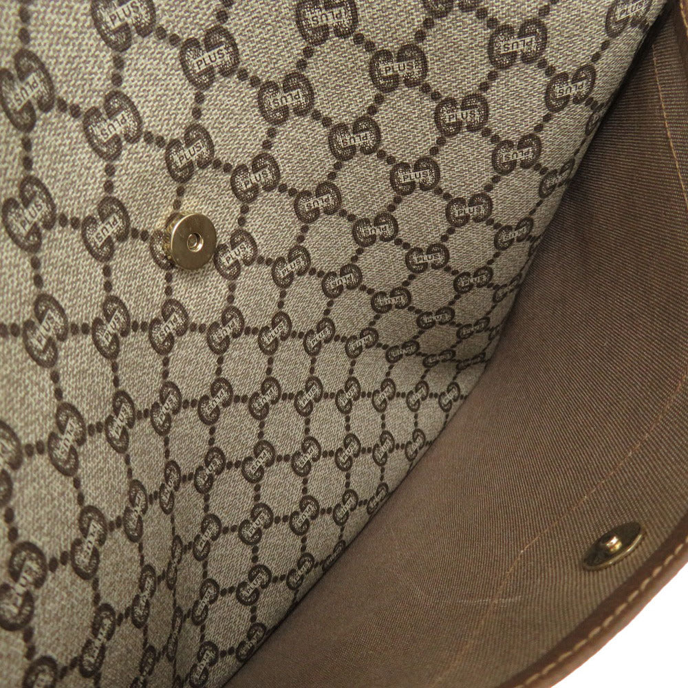 GUCCI Tote Bag PVC beige gucci plus mens Used Authentic