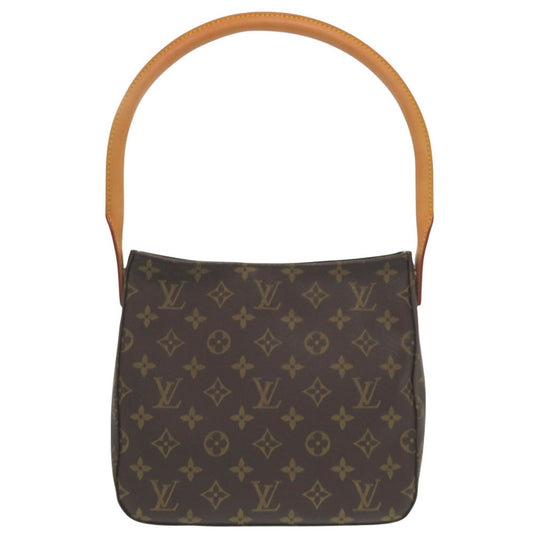 LOUIS VUITTON Shoulder Bag M51146 Monogram canvas Brown Monogram LoopingMM Women Used Authentic