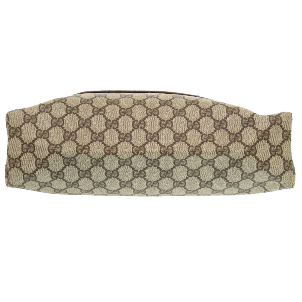 GUCCI Tote Bag 39 002 4487 PVC beige Old Gucci Shelly GG mens Used Authentic