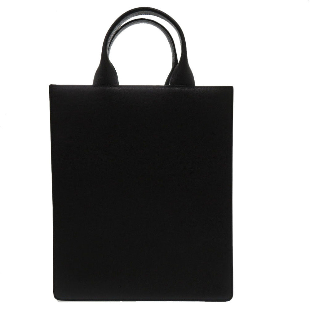 Valextra Tote Bag V5X44-028 leather black Voxy Tote SM