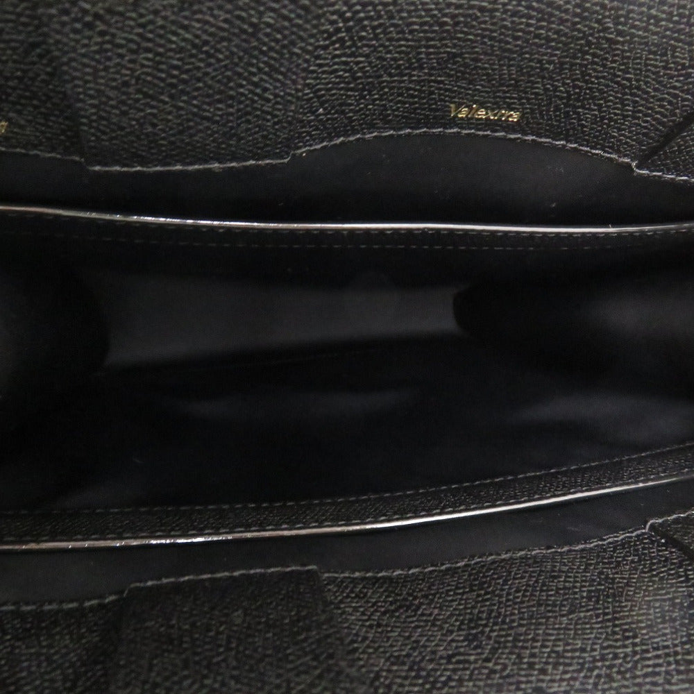 Valextra Tote Bag V5X44-028 leather black Voxy Tote SM