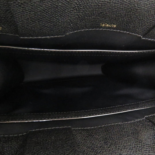 Valextra Tote Bag V5X44-028 leather black Voxy Tote SM