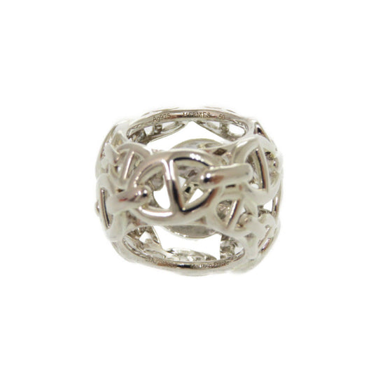 HERMES Ring Silver925 Silver Chene Dunkle Enchaine TGM Women 50 Used Authentic