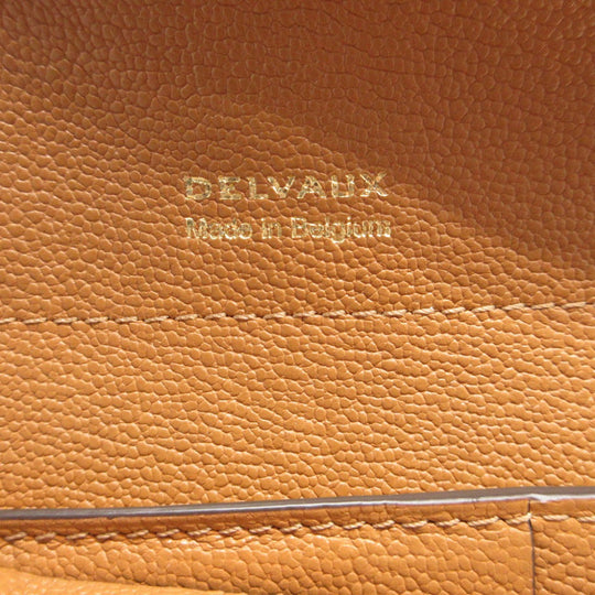 DELVAUX Tri-fold wallet AB0493AAUO leather Brown Brillon Women Used Authentic