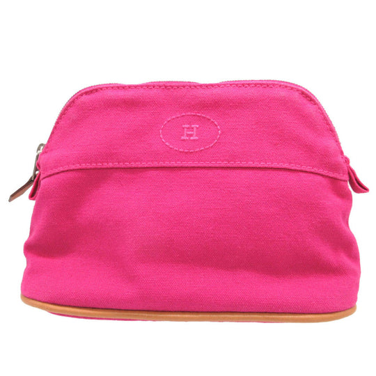 HERMES Pouch canvas pink Bored Pouch PM Women Used Authentic