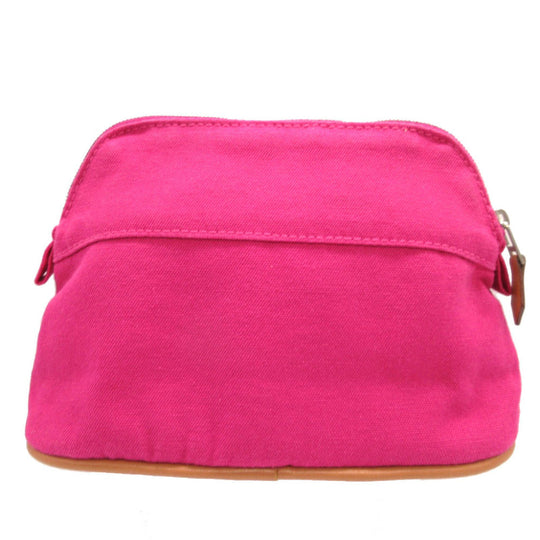 HERMES Pouch canvas pink Bored Pouch PM Women Used Authentic