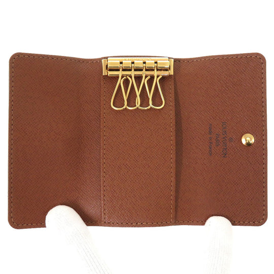 LOUIS VUITTON Key case Key holder  M69517 Monogram canvas Brown 4 hooks Monogram Multicles4 Women Used Authentic