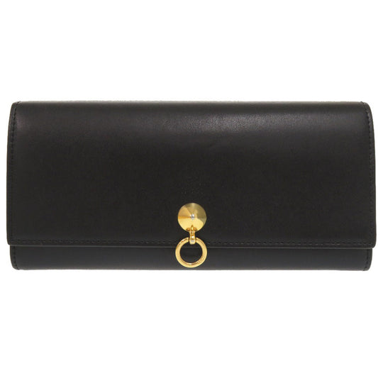 FENDI Long Wallet Purse 8M2051 leather black By The Way Continental Women Used Authentic