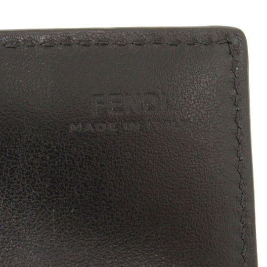 FENDI Long Wallet Purse 8M2051 leather black By The Way Continental Women Used Authentic