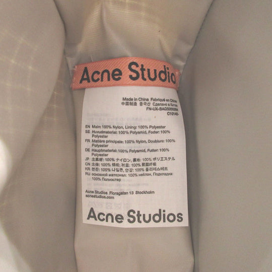 ACNE STUDIOS Shoulder Bag C10140 Nylon, Nylon Light gray Messenger bag Women(Unisex) Used Authentic