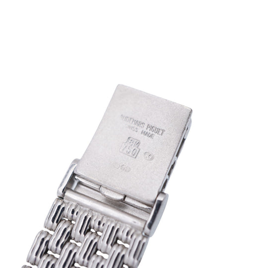 AUDEMARS PIGUET Watches Hand Winding K18 White Gold, Diamond black Hand Winding 11P Diamonds, Solid Gold black dial mens Used Authentic