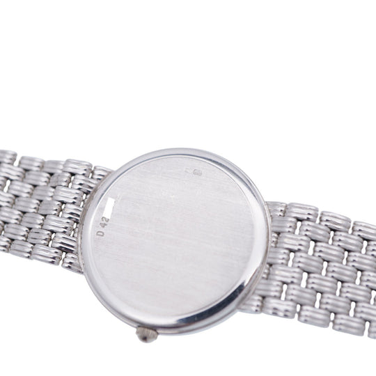 AUDEMARS PIGUET Watches Hand Winding K18 White Gold, Diamond black Hand Winding 11P Diamonds, Solid Gold black dial mens Used Authentic
