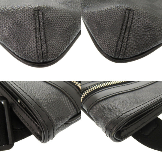 LOUIS VUITTON Shoulder Bag N58028 Damier Grafitto Canvas gray Damier Graphite Tomas Women Used Authentic