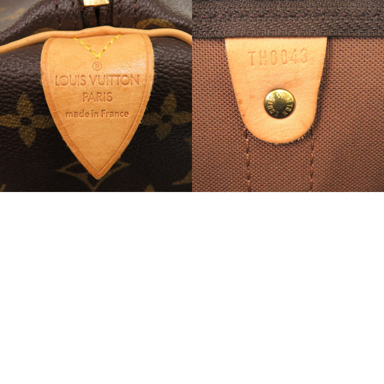 LOUIS VUITTON Boston Duffel bag M41428 Monogram canvas Brown Monogram Keepall 45 mens Used Authentic