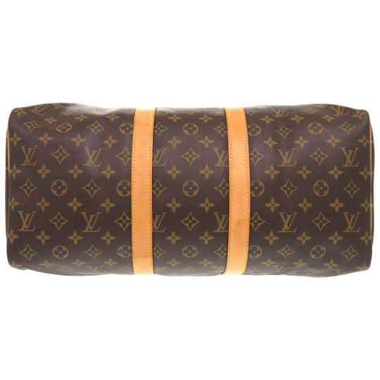 LOUIS VUITTON Boston Duffel bag M41428 Monogram canvas Brown Monogram Keepall 45 mens Used Authentic