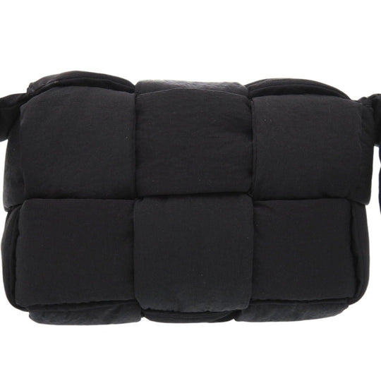 BOTTEGAVENETA Shoulder Bag 691018 VB081 Nylon black Cassette Shoulder Bag MINI CASSETTE mens(Unisex) Used Authentic