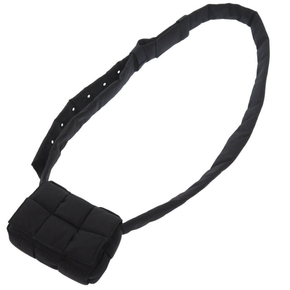BOTTEGAVENETA Shoulder Bag 691018 VB081 Nylon black Cassette Shoulder Bag MINI CASSETTE mens(Unisex) Used Authentic