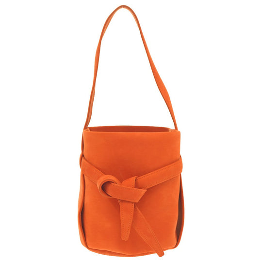 THE ROW Shoulder Bag Suede Orange Leo Mini Women Used Authentic
