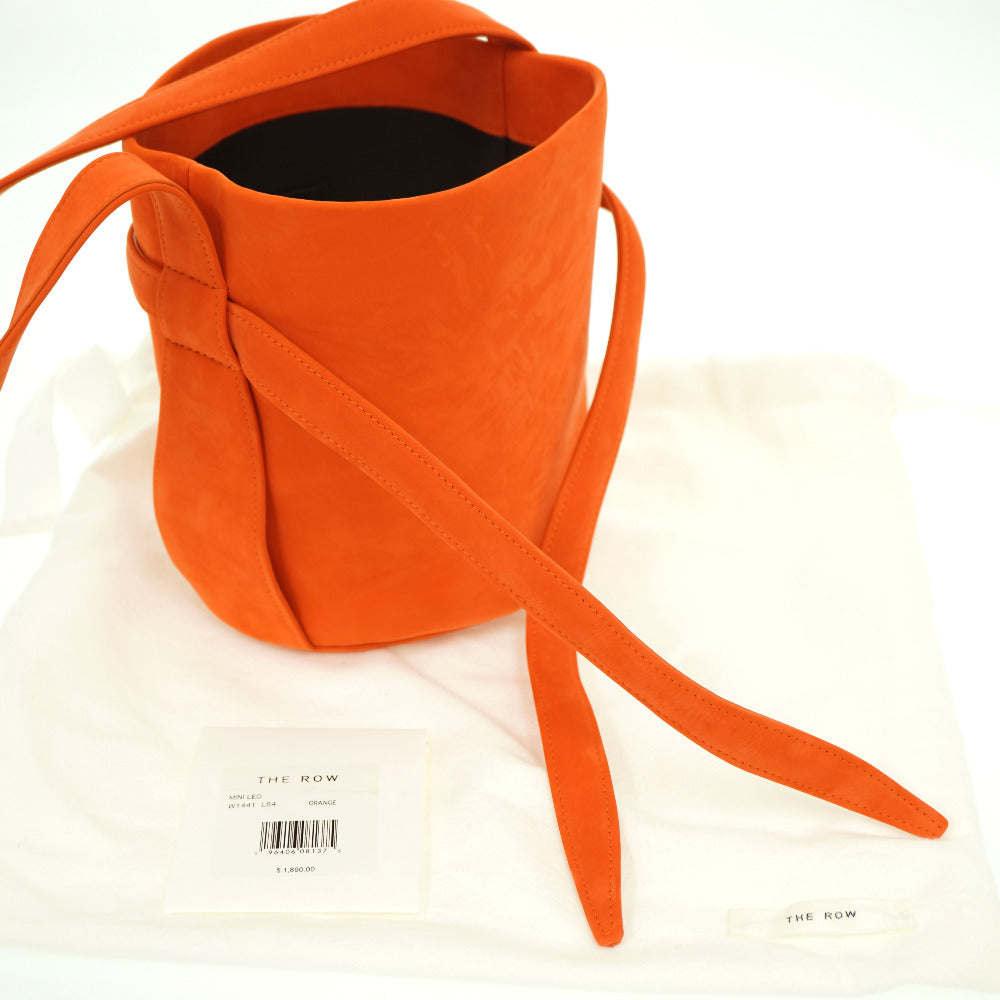 THE ROW Shoulder Bag Suede Orange Leo Mini Women Used Authentic