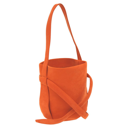 THE ROW Shoulder Bag Suede Orange Leo Mini Women Used Authentic