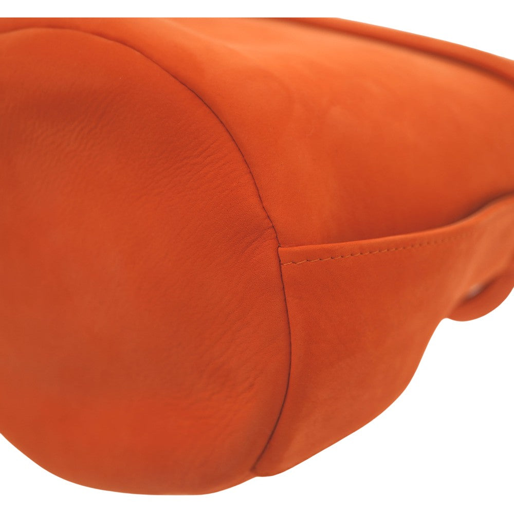 THE ROW Shoulder Bag Suede Orange Leo Mini Women Used Authentic