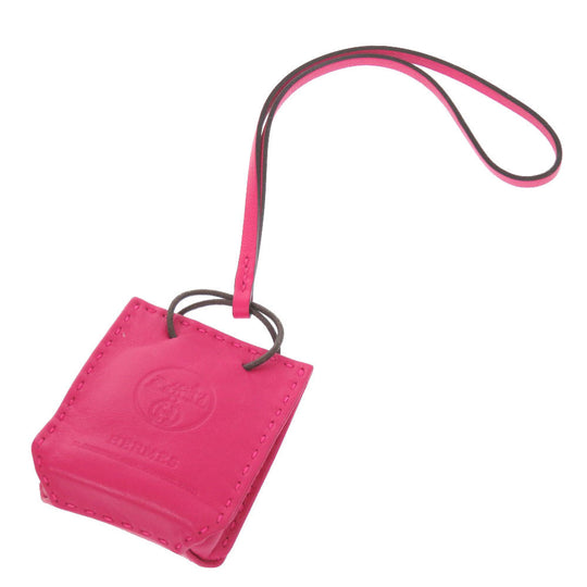 HERMES key ring Anyo Miro Rose mexico Sac Orange Women Used Authentic