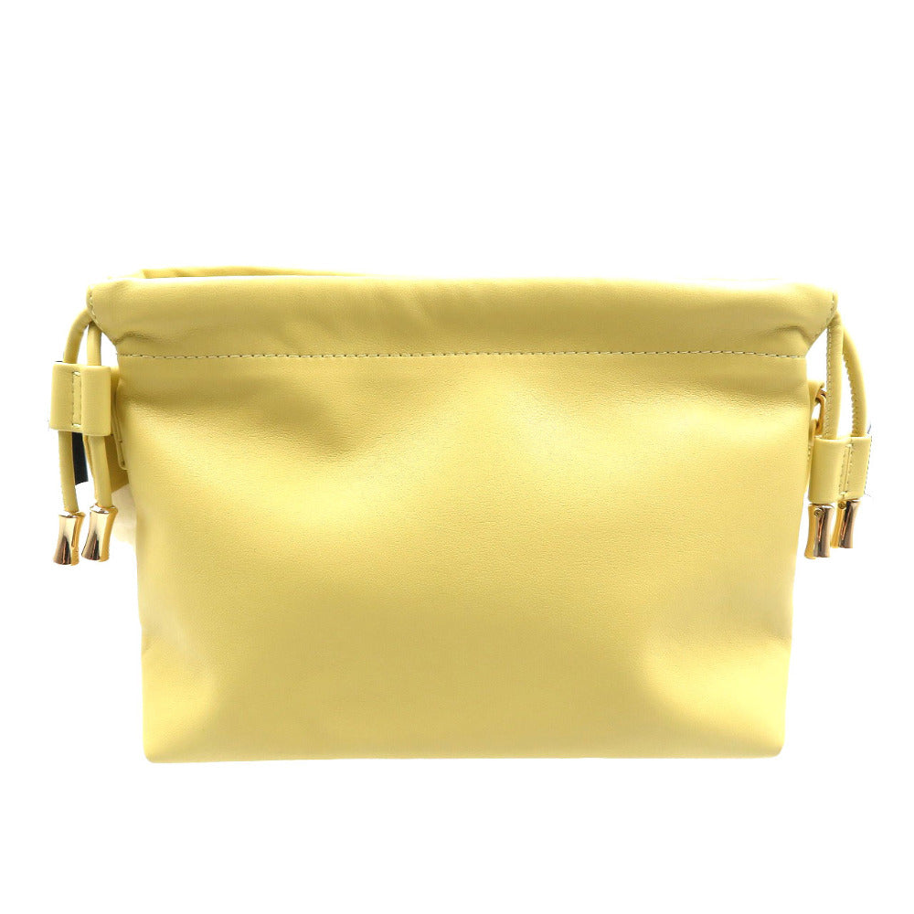 A.P.C. Shoulder Bag PUAAT-F61582 Polyurethane, Polyester Pale yellow ninon mini Women Used Authentic