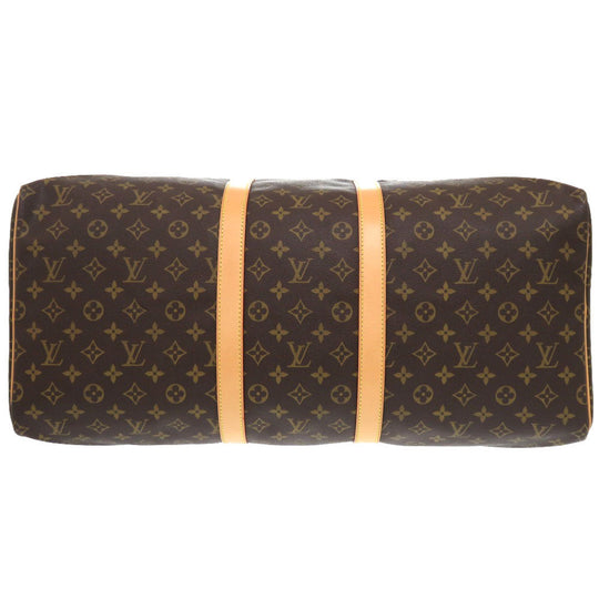 LOUIS VUITTON Boston Duffel bag M41424 Monogram canvas Brown Monogram Keepall 55 mens Used Authentic